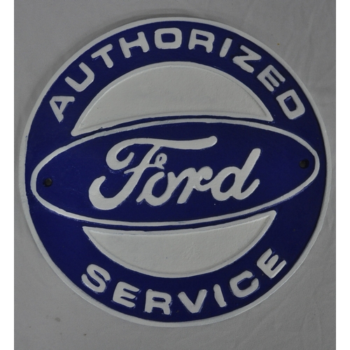 133 - REPRODUCTION FORD AUTHORISED SERVICE PLAQUE