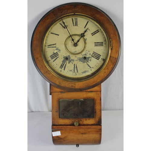 138 - 2 CLOCKS IN NEED OF REPAIR - WALL CLOCK AND MANTLE CLOCK