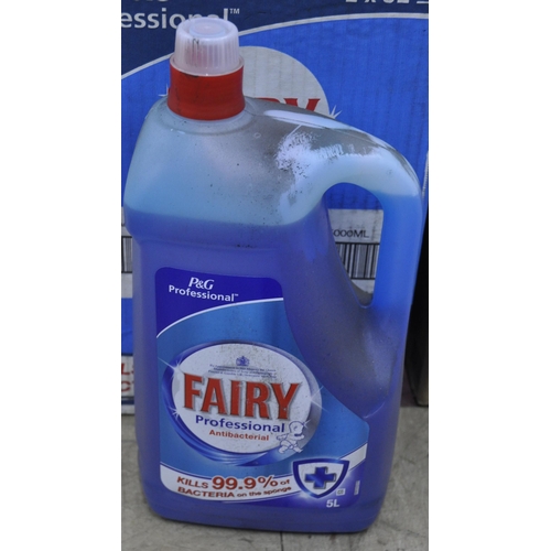 139 - 2 x 5L FAIRY PROFESSIONAL ANTIBACTERIAL WASHING UP LIQUID AND 2 x ECOLAB 1.1KG RINSE ADDITIVE