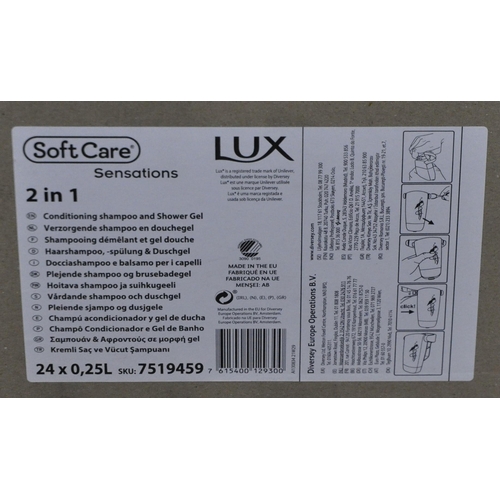 144 - 4 BOXES OF SOFTCARE LUX 2in1 SHAMPOO AND SHOWER GEL