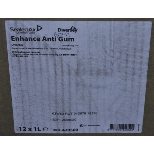 147 - 1 BOX ENHANCE ANTIGUM - CHEWING GUM REMOVER (12 x 1L)