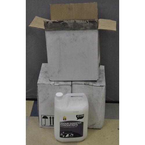 150 - 6 x 5 LITRE SELDEN ODOUR DIGESTER CONCENTRATE - LEMON C170