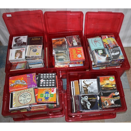 151 - 5 CRATES OF COMPACT DISCS