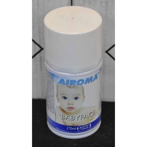 155 - 4 BOXES OF AIROMA 'BABYFACE' FRAGRANCED MALODOUR NEUTRALISER (12 PER BOX), 2 X 5 LITRE EVANS FRESH O... 