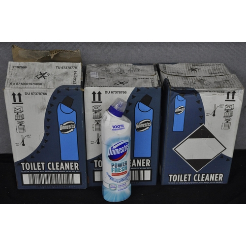 164 - 3 BOXES (6 PER BOX) DOMESTOS POWER FRESH TOILET CLEANER