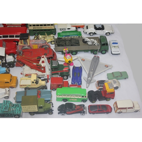 38 - CRATE OF PLAYWORN DIE CAST SCALE MODEL VEHICLES