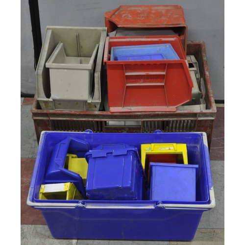 42 - 2 CRATES OF COMPONENT STORAGE BINS