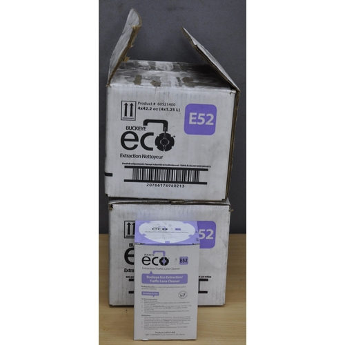 45 - 7 x BUCKEYE ECO TRAFFIC LANE CLEANER FOR CARPET AND UPHOLSTERY AND 2 BOXES BUCKEYE ECO BOTTLES WITH ... 