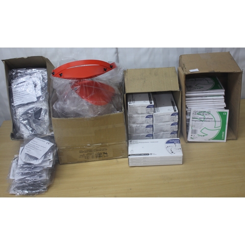 57 - FULL FACE VISORS, POLYSYNTHETIC GLOVES, POLYTHENE GLOVES AND FACE MASKS