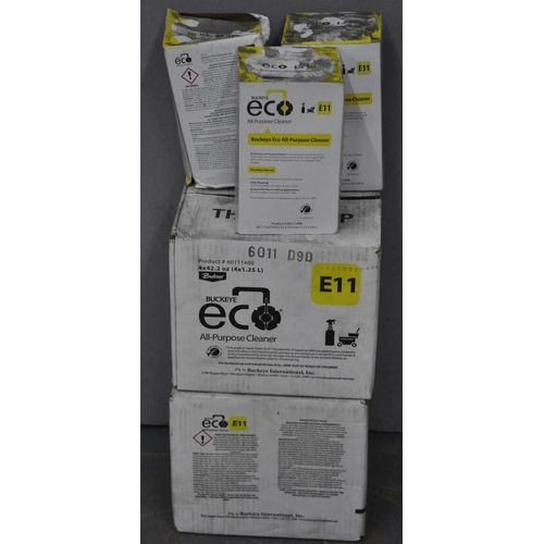 20 - 11 x BUCKEYE ECO E11 ALL PURPOSE CLEANER 1.25L