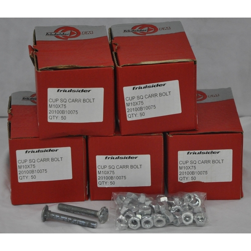 4 - 5 BOXES OF FRIULSIDER M10X75 BOLTS - 50 PER PACK