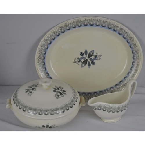 18 - VARIOUS ITEMS DINNERWARE INCLUDING TUREENS, PLATES, QUANTOCK DESIGN CHEESE PLATE AND COVER