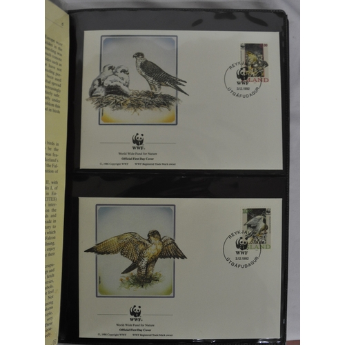 35 - 3 FOLDERS OF WWF 1st DAY COVERS AND MINT SETS