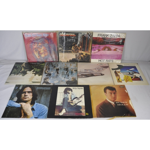 38 - 10 LP ALBUMS - FRANK ZAPPA HOT RATS RSLP 6356, BAD COMPANY DESOLATION ANGELS SSK 59408 JOHN MAYALL -... 