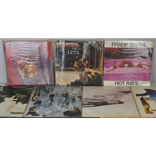 38 - 10 LP ALBUMS - FRANK ZAPPA HOT RATS RSLP 6356, BAD COMPANY DESOLATION ANGELS SSK 59408 JOHN MAYALL -... 