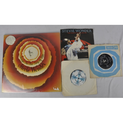 45 - 3 x STEVIE WONDER LP ALBUMS - STEVIE WONDER - SONGS IN THE KEY OF LIFE TMSP6002 STEVIE WONDER FULFIL... 