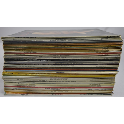 93 - 2 CASES OF VINYL LP RECORDS AND CASE OF SINGLE RECORDS