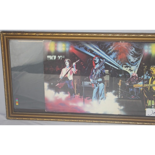 134 - FRAMED WINGS ALBUM COVER WITH JEFF CUMMINS SIGNATURE