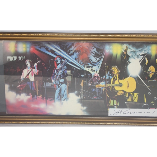 134 - FRAMED WINGS ALBUM COVER WITH JEFF CUMMINS SIGNATURE