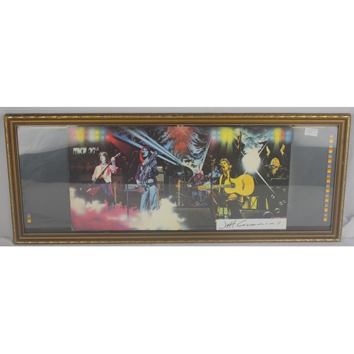 134 - FRAMED WINGS ALBUM COVER WITH JEFF CUMMINS SIGNATURE