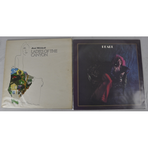 149 - 6 LP ALBUMS - JONI MITCHELL LADIES OF THE CANYON RSLP 6376, JANIS JOPLIN PEARL CBS 64188, SKIDROW CB... 