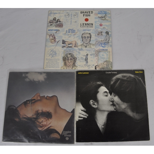 155 - VARIOUS VINYL RECORDS - JOHN LENNON, GEORGE HARRISON, DAVID BOWIE