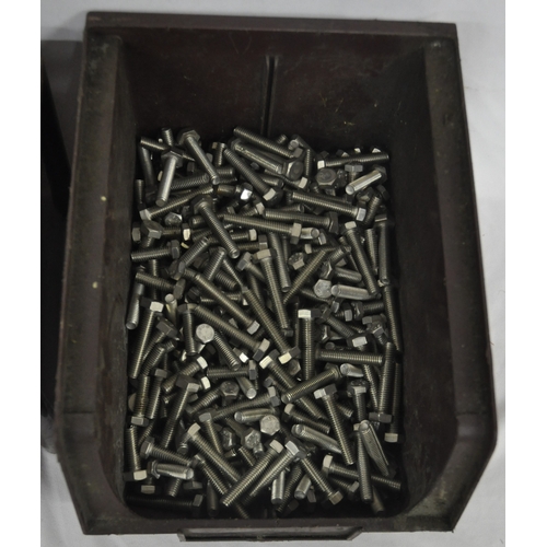 179 - 2 CONTAINERS OF STAINLESS STEEL UNC NUTS AND BOLTS