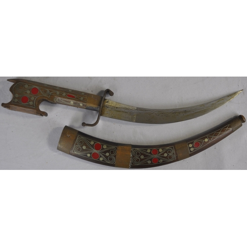 201 - THREE INDIAN ORNATE DAGGERS -  BLADES 8