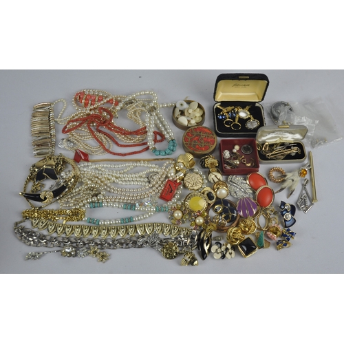 209 - CASE OF COSTUME JEWELLERY