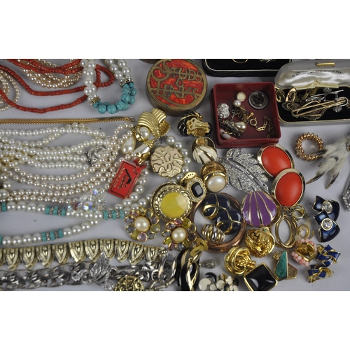 209 - CASE OF COSTUME JEWELLERY