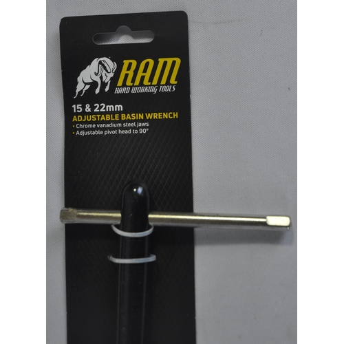 3 - 10 RAM ADJUSTABLE BASIN WRENCHES