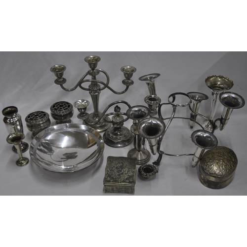 51 - BOX OF SILVER PLATED ITEMS