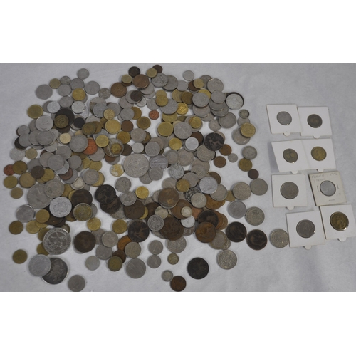 86 - TIN OF VARIOUS COINS