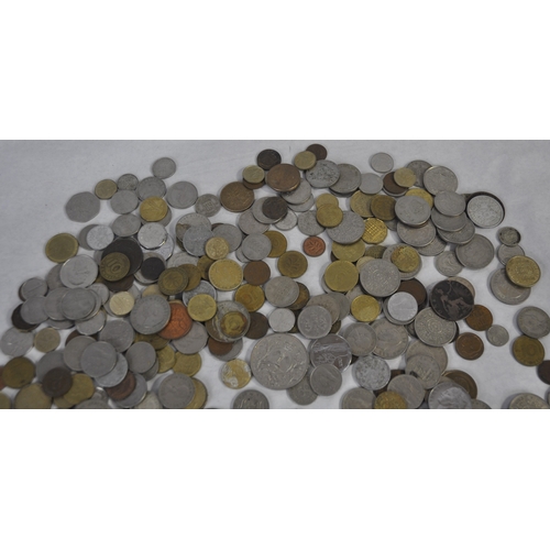 86 - TIN OF VARIOUS COINS