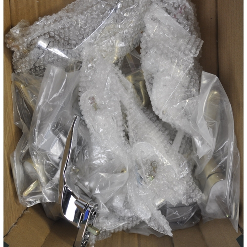 95 - BOX OF PVC WINDOW AND DOOR HANDLES