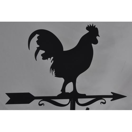 140 - COCKEREL SILHOUETTE LIGHTWEIGHT WEATHER VANE