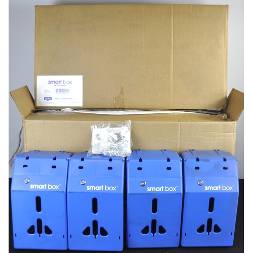 160 - 4 BOXES OF SMART BOX LOCKABLE BOXES