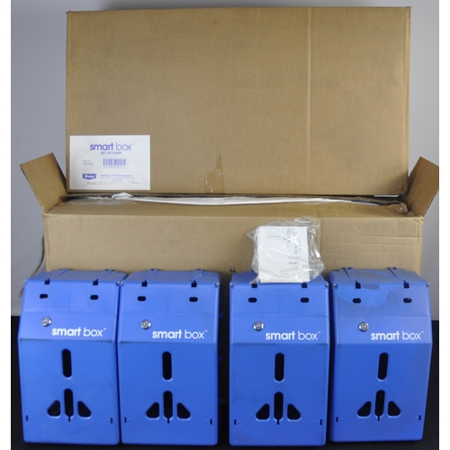 163 - 4 BOXES OF SMART BOX LOCKABLE BOXES