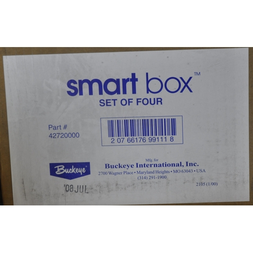 163 - 4 BOXES OF SMART BOX LOCKABLE BOXES