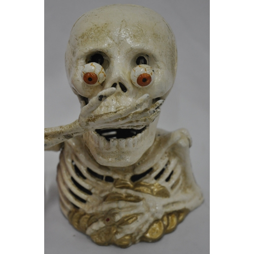 200 - SKELETON MECHANICAL MONEY BANK