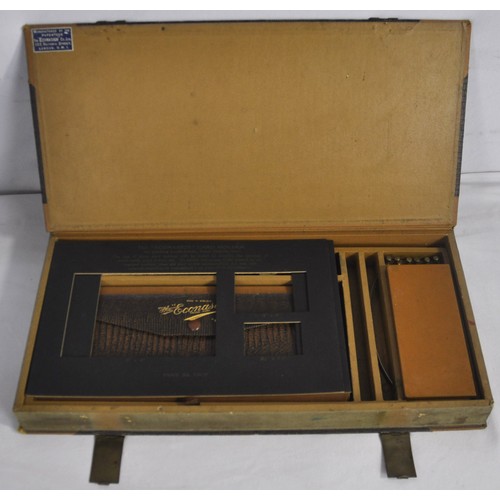 206 - THE ECONASIGN IMPERIAL OUTFIT PRINTING SET WITH BRASS HINGES ON BOX