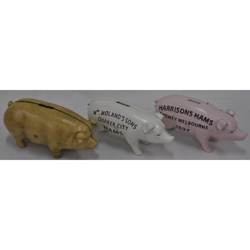 218 - 3 REPRODUCTION PIG MONEY BANKS