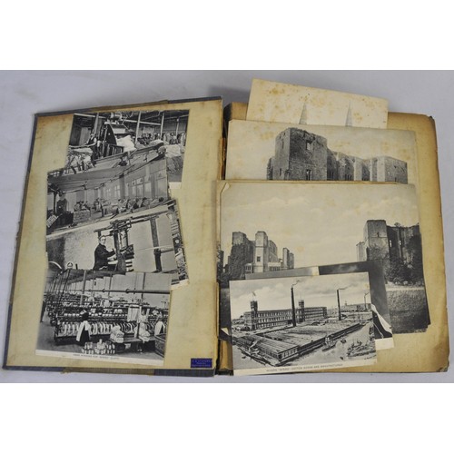 262 - POST CARD ALBUM CONTAINING APPROXIMATELY 187 VARIOUS CARDS AND SCENES