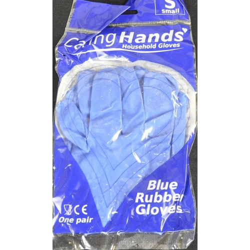 324 - 4 BOXES OF CARING HANDS HOUSEHOLD GLOVES (12 x 12 PAIRS PER BOX)