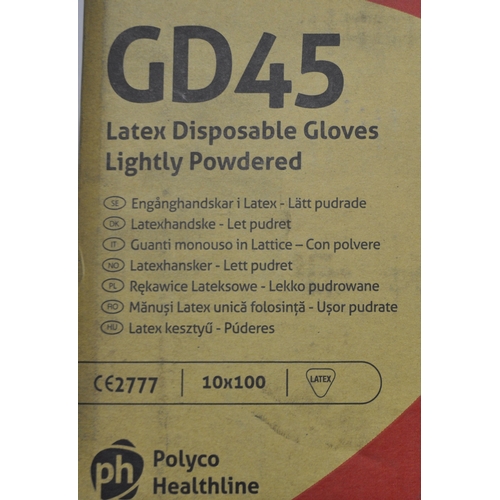 327 - 29 x 100 PH SHIELD LATEX DISPOSABLE GLOVES