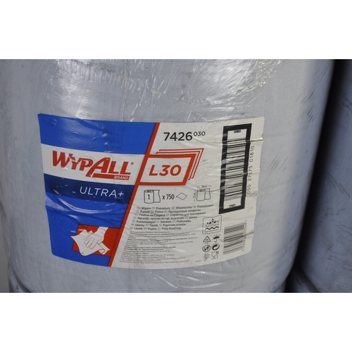 330 - 4 ROLLS WYPALL INDUSTRIAL WIPING PAPER