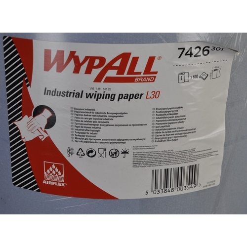 331 - 4 ROLLS WYPALL INDUSTRIAL WIPING PAPER