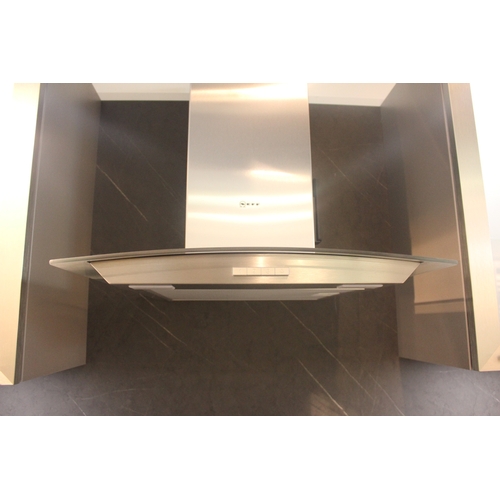 6 - FITTED CORNER KITCHEN DISPLAY WITH NEFF INDUCTION HOB, SINK WITH MIXER TAPS, NEFF EXTRACTION HOOD, B... 