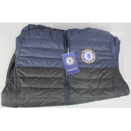 34 - 2 NEW CHELSEA FC PADDED JACKETS SIZE XL