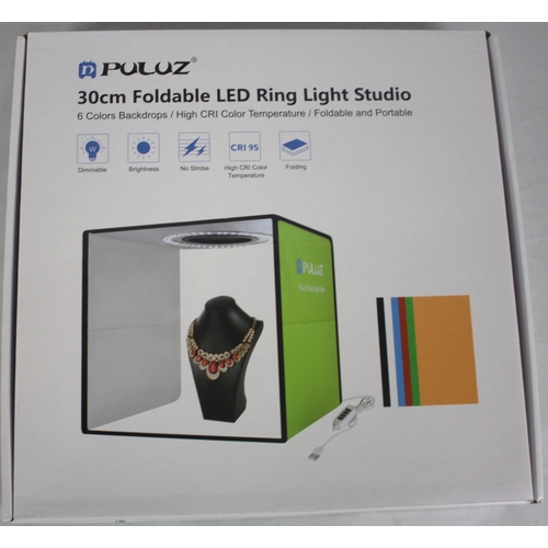 72 - 2 PULUZ 30cm FOLDABLE LED RING LIGHT STUDIOS